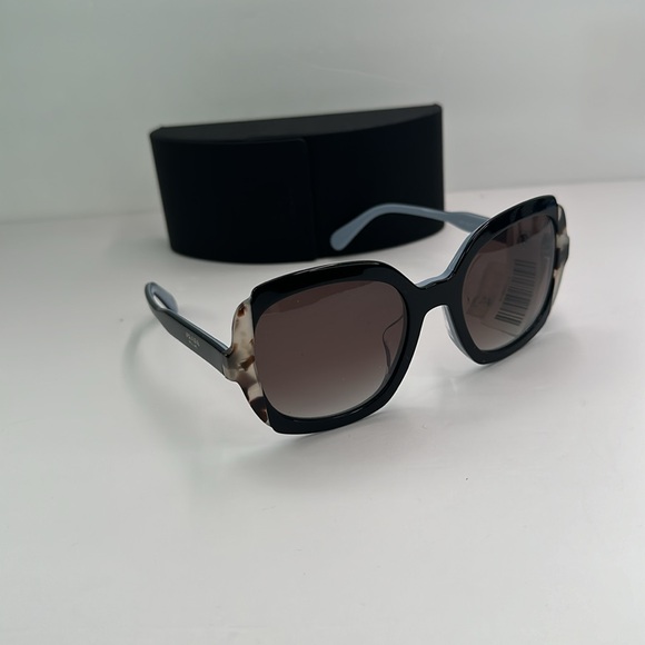 New Authentic Prada PR 16US HERITAGE KHR0A7 Black Azure / Spotted Brown - Picture 5 of 15